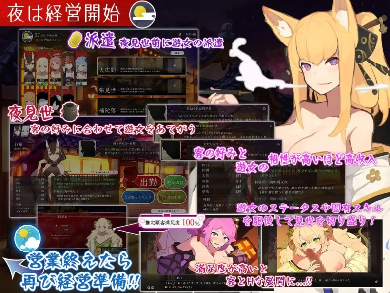 【精品SLGAI汉化PCCVDLC】梦吉原的妖异妓楼v1.041 [1+2.1G][百度盘]