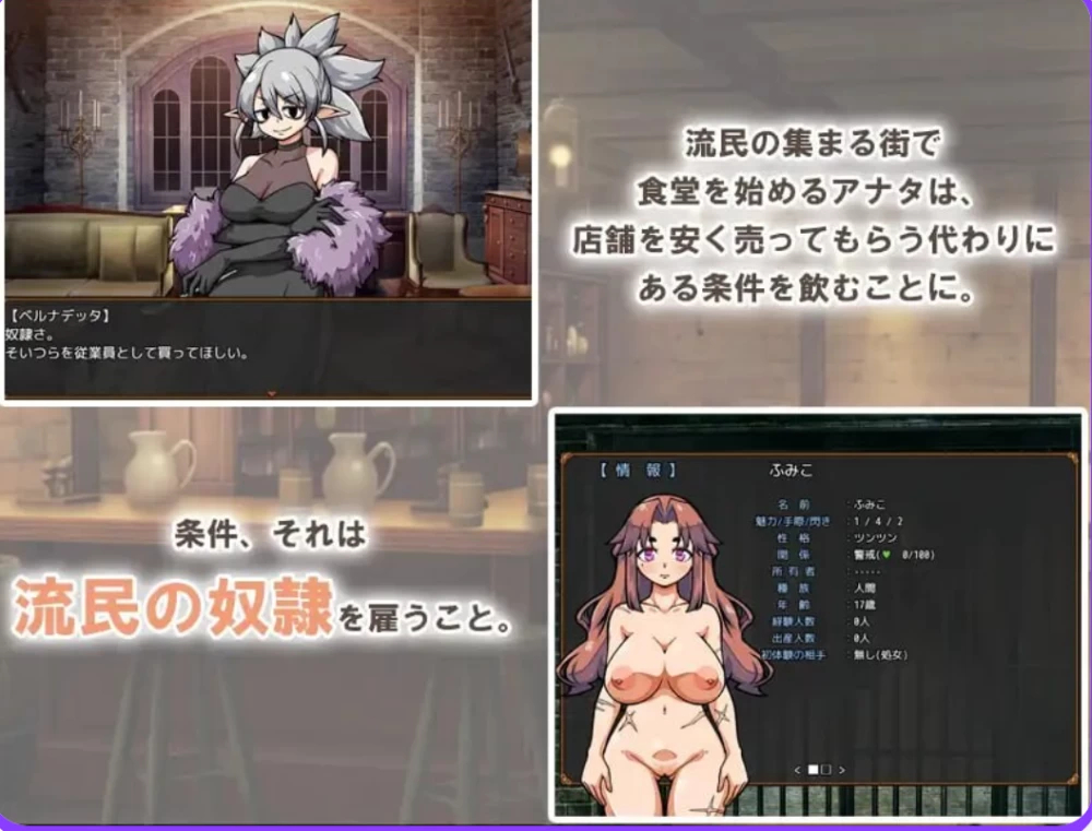 [PC/爆款SLG/西瓜肚] 与流民少女共谱的食堂繁荣记 Ver1.05 官中版+全回想 [1+400MB][百度盘]
