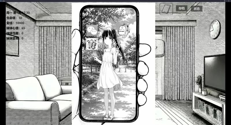 【PC/SLG/AI制作】小登同居生活v0.2 [1+450M][百度盘]