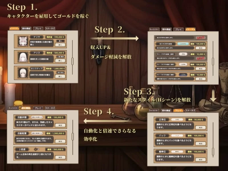 [PC][SLG/2D/日式]异世界壁尻娼馆 ～实时壁尻经营模拟異世界… [1+456M][百度盘]
