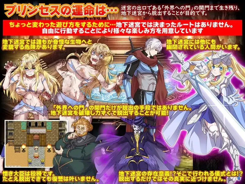 【RPG/PC/安卓joi/汉化】地下迷宫365 公主独自活下去的绝望 [1+401M][百度盘]